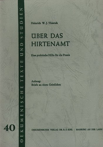 Über das Hirtenamt