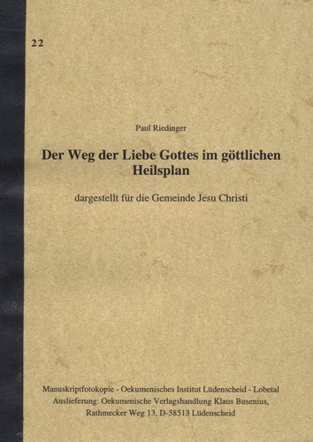 Der Weg der Liebe Gottes im göttlichen Heilsplan