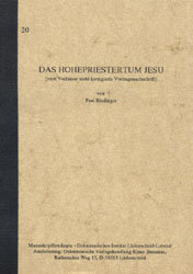 Das Hohepriestertum Jesu
